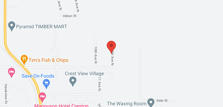 map of 1127 12TH AVENUE N